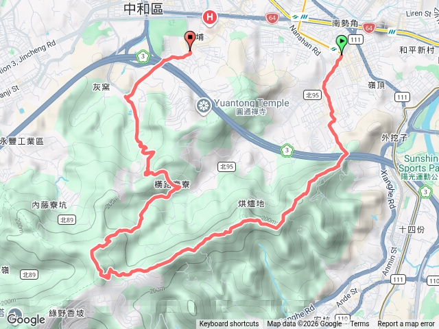 南勢角山.五尖山.牛埔頭山.百年土地公預覽圖