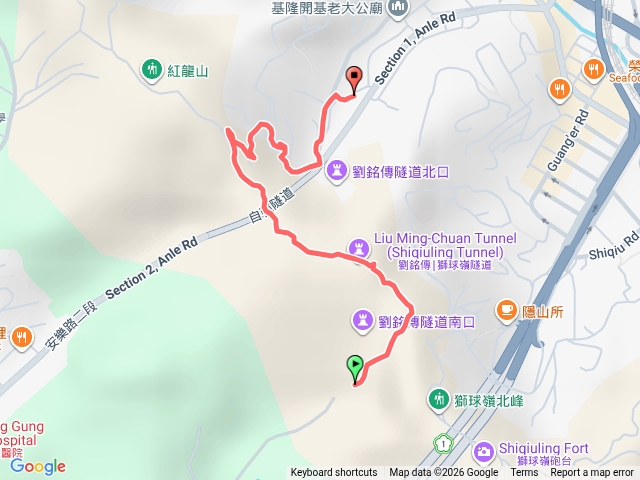 劉銘傳紅龍山段