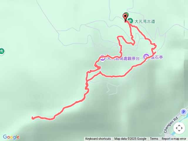大九芎步道上小百岳溪洲山