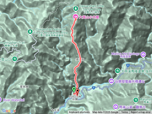 波津加-大雪山遊客中心-波津加