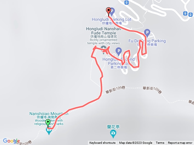 小百岳烘爐地登山步道(南勢角山下山路線)202310121854