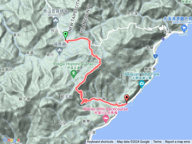 20240615雙溪灣潭大溪叉宜1（0.2K）登叢雲山連稜下梗枋古道龜山車站