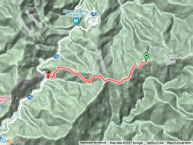 雲稜山屋-勝光登山口