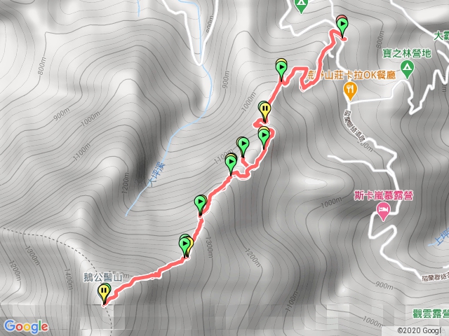 鵝公髻山第一登山口來回