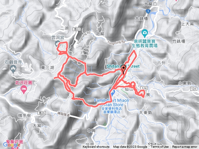 獅潭 鳴鳳山古道群連走鐘樓古道 護魚步道/三湖山