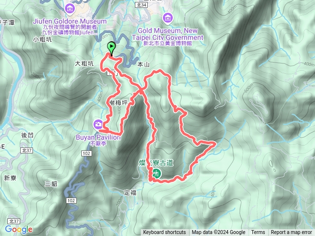 燦光寮古道連走貂山古道，樹梅坪觀景台，燦光寮古道石柱，貂山古道石碑，本山地質公園，福德祠，柑仔店遺址，水壩舊址，廢棄取水口，攔河堰，三角厝，礦場事務所遺址，無緣之墓，牡丹山，不厭亭預覽圖