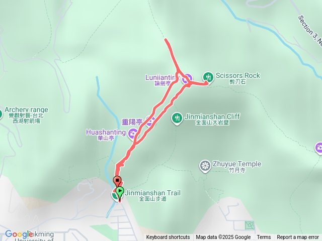 金面山、剪刀石山、論劍山T型