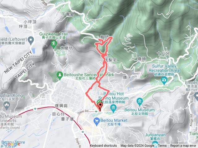 捷運新北投到面天山