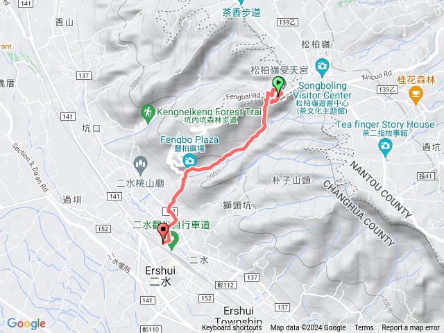 彰化－臺灣百大必訪步道松柏嶺登廟步道202403031103