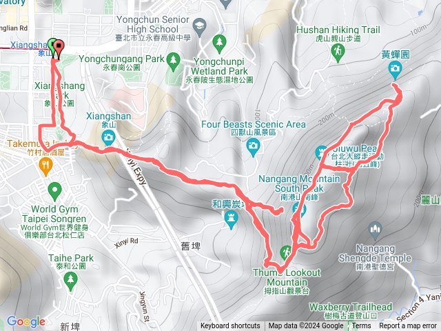 象山、九五峰、黃蟬園