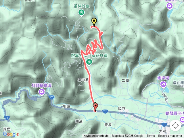 崩山湖_燈篙林道_肖楠步道_甘仔園休息站