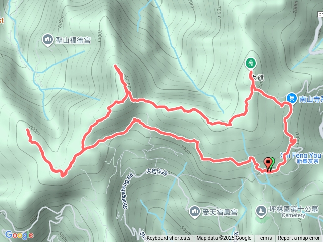 坪林  東昇茶坊-大粗坑護管所-石碇大崙-南勢坑山-鑽石峰-人頭面山-司公髻尾山 環型