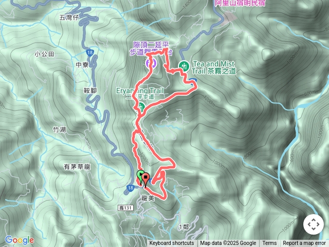 九芎頭步道、雲頂步道、二延平步道、二延平山、茶霧之道預覽圖