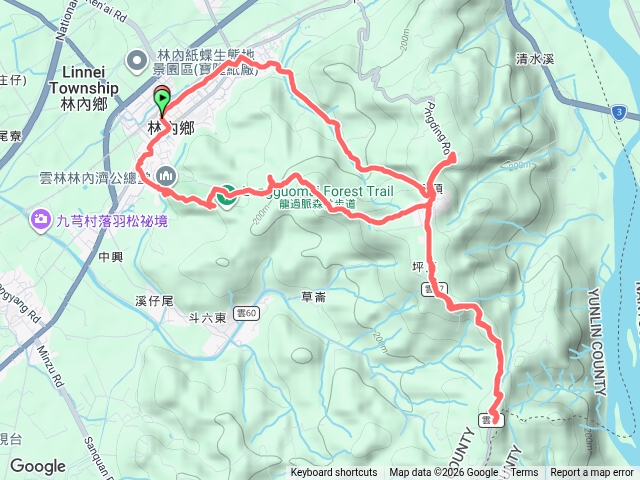 林内龍過脈步道，下林北大坑預覽圖