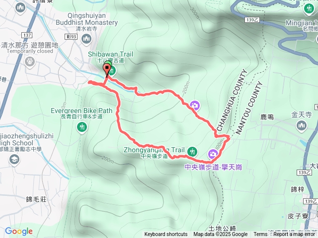 清水岩中央嶺步道