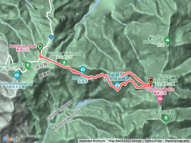 東埔-排雲山莊-玉山西峰