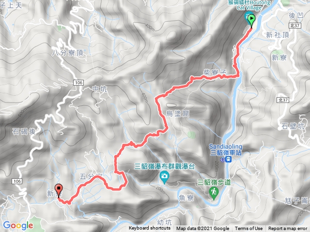 猴硐－柴寮古道－中坑古道－新寮大厝