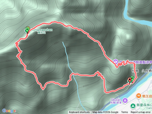 東卯山東南稜下松鶴捷徑預覽圖