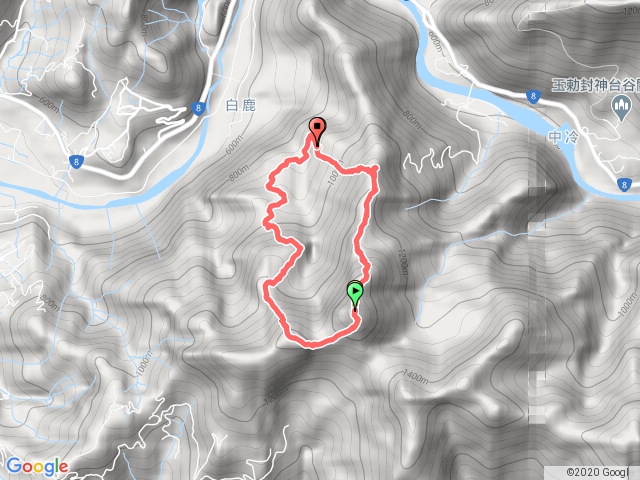 台中和平區-白毛山、白毛山北峰O形