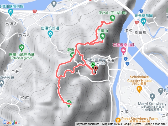 金童山、玉女山、汶水山O型