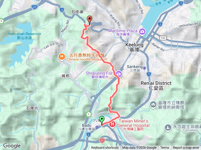 三角洲嶺山、三角洲嶺山北峰、獅球嶺主砲台山、獅球嶺北峰、獅球嶺西砲台山、紅龍山東南峰、紅龍山、蚵殼港