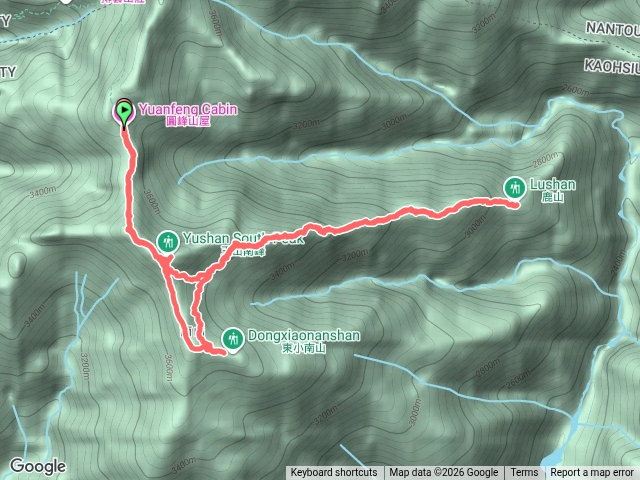 圓峰至玉山南峰東小南山鹿山預覽圖