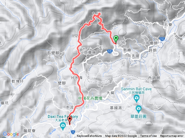 大溪金面山未果