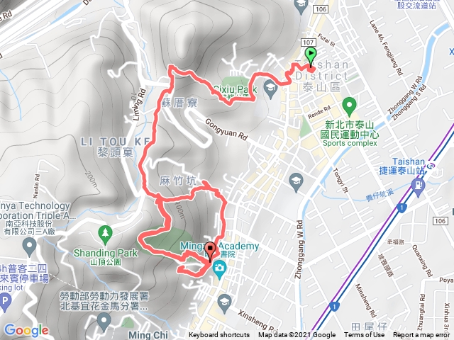 辭修公園、瓊仔湖北峰、瓊仔湖山、義學坑步道_2021.12.20