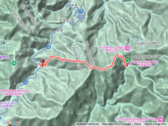 北一段(D7南湖溪木杆鞍部勝光)