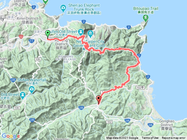 瑞芳草山越嶺北勢坑