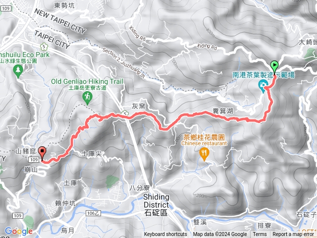 環台北天際線2A支線：南港深按頭山(畚箕湖山)-石碇三層崎-深坑土庫岳東峰/主峰預覽圖