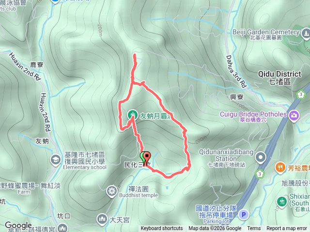 2026-10-03七堵友蚋-月眉洞登山口→月眉洞→仙洞湖山→姑娘廟O型走