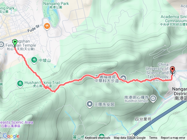 慈惠堂到中華科技大學