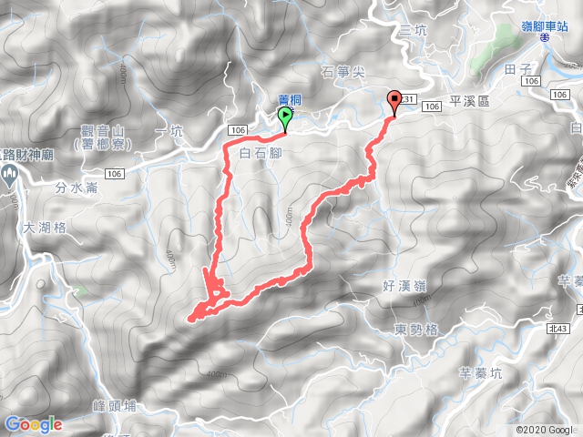 平溪峰頭尖、九龍山、石蠋尖出平溪國中