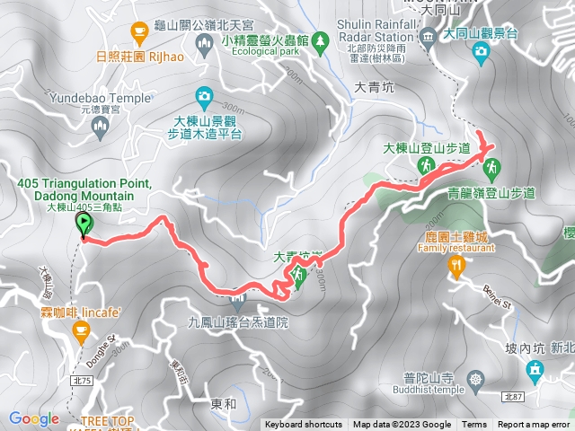 大棟山405高地往返青龍嶺