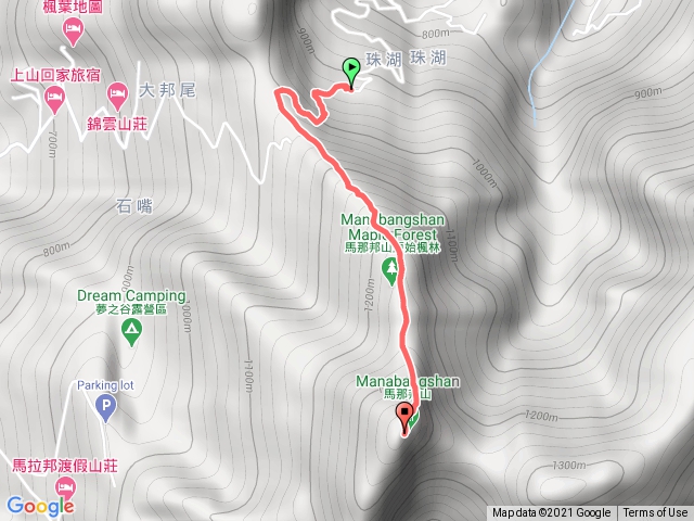 馬那邦山_珠湖登山口