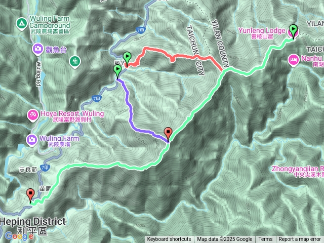 勝光山、多加屯山、雲稜山莊＋平多縱走逆行（二日避暑行）20250826~27