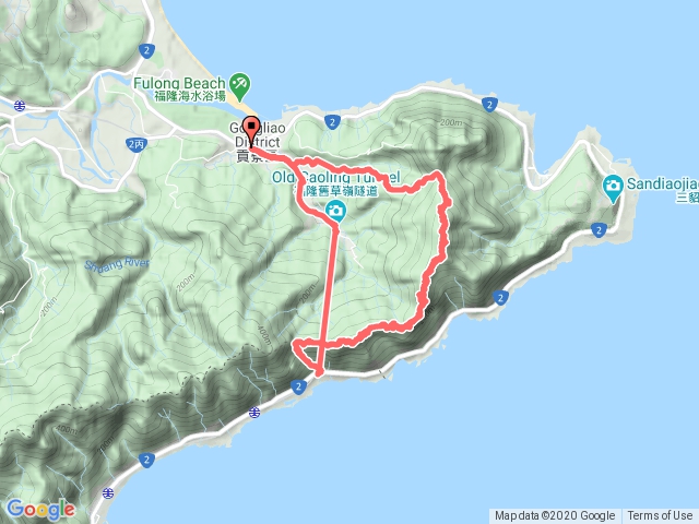 雪山尾稜北段(福隆站→福卯古道→隆隆山→鶯歌石山→大崛澳山→石城山→石城仔嶺水頭土地公→濱海公路→舊草嶺隧道→福隆站)