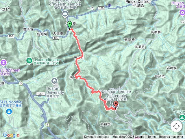 藤寮坑站→ 南勢坑古道 → 司公髻尾山 → 南山寺