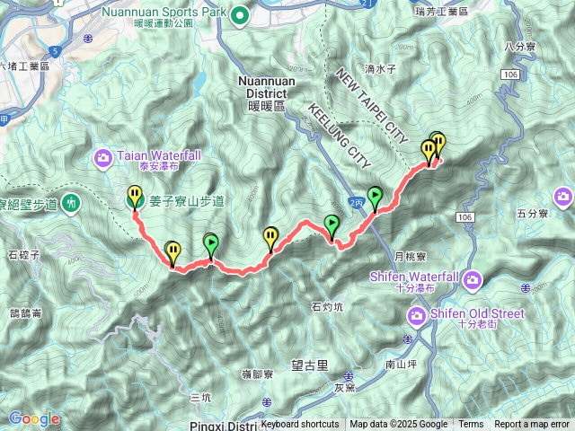 五四縱走-（五姜縱走）五分山，頂子寮山，望古山，中窯尖，姜子寮山