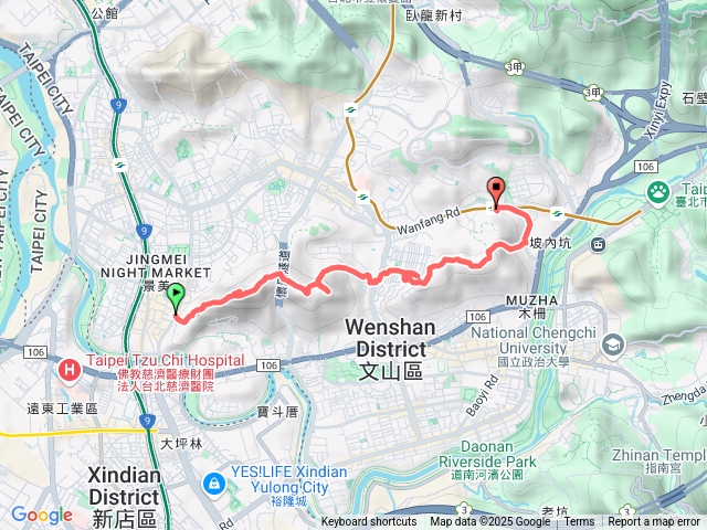 A進B出 4h短行程縱走 : 景美仙跡岩縱走木柵萬芳社區。(溪子口山 縱走 興隆山)