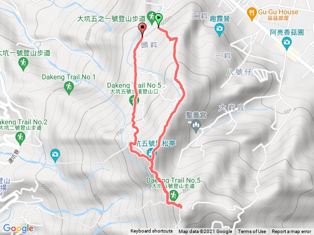 大坑五號頭嵙山