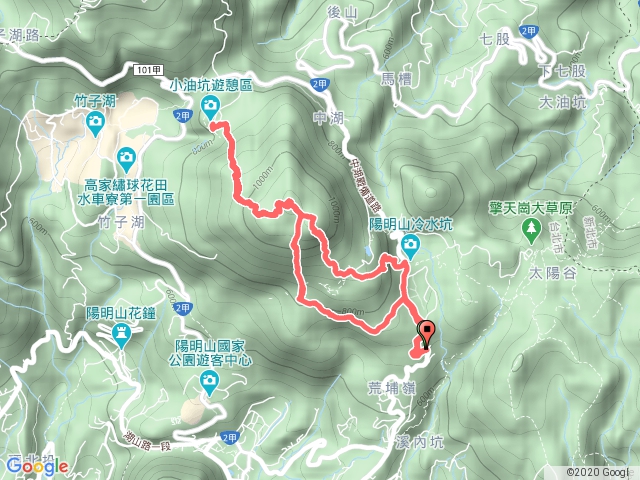 冷苗步道/苗埔/七星山小油坑/冷水坑連走