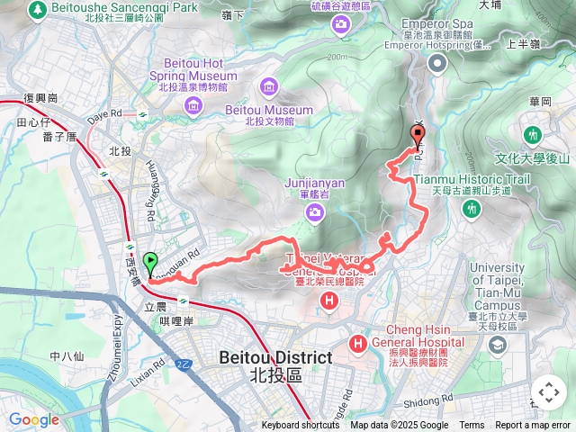 20250222公館路-東華山35m,地測精幹點市291-奇岩山西峰67m,北市三角點14號,四等衛