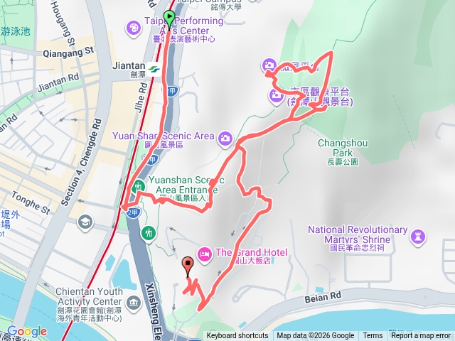 劍潭山爬完走錯到圓山飯店預覽圖