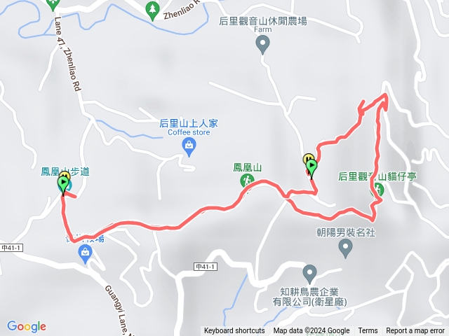 后里鳳凰山+觀音山(O形)預覽圖