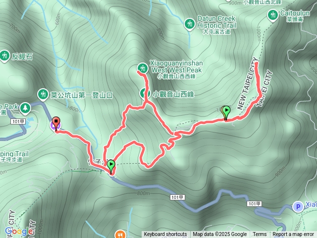 小觀音山YO縱走~西峰~西西峰~西南峰~主峰~北峰~戰備道下