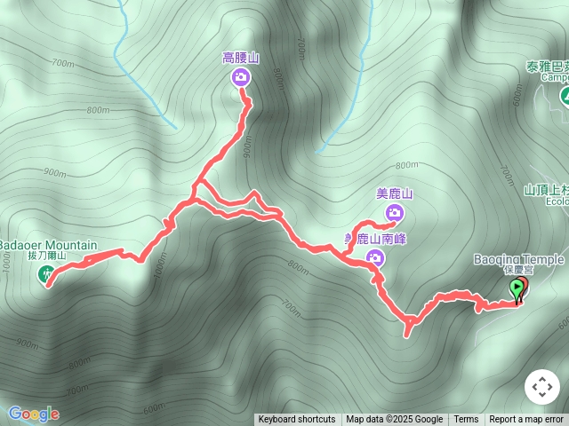 拔刀爾山、高腰山、美鹿山