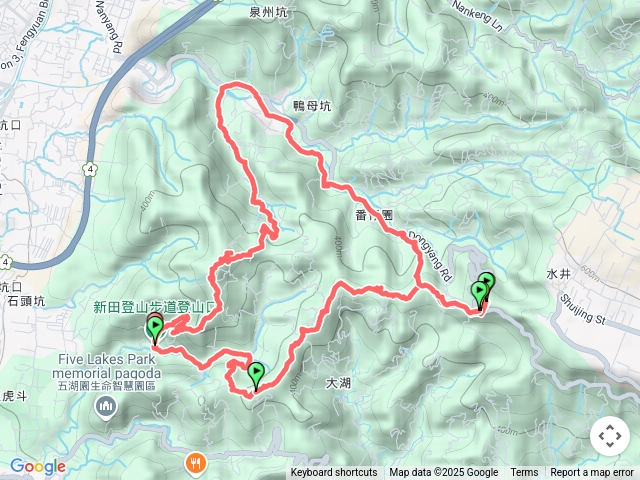 大湖山寮水山聚興山縱走大〇