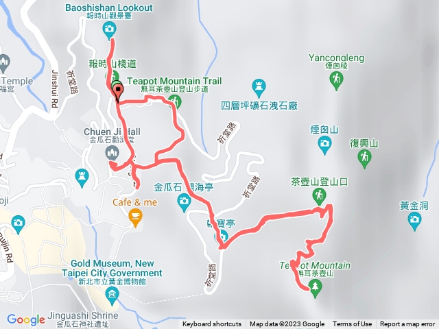 報時山步道、無耳茶壺山